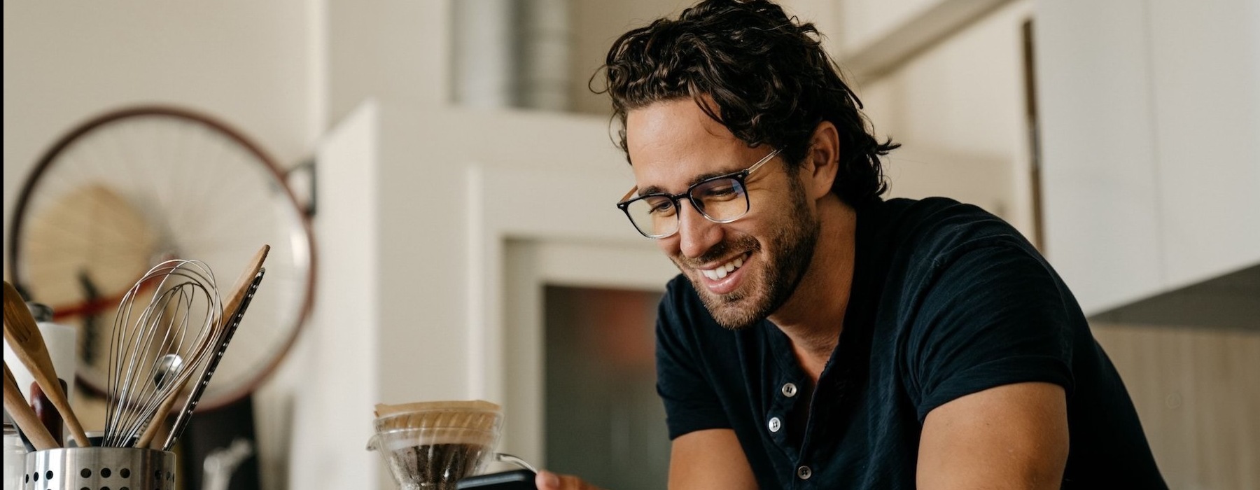 a man holding a phone